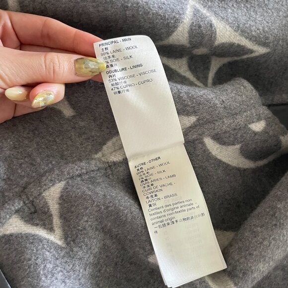 Louis Vuitton  Double Face Hooded Wrap Coat 34 - Picture 14 of 15